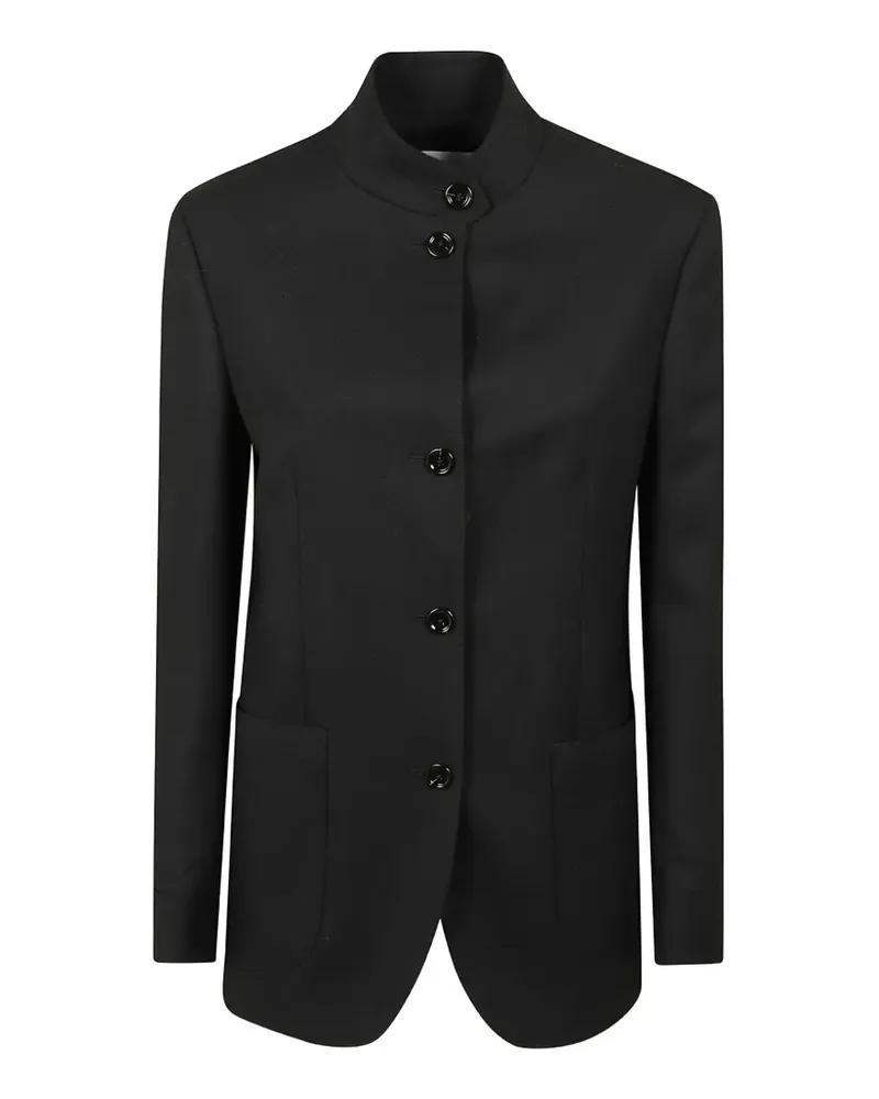 LARDINI high-neck jacket - Schwarz Schwarz