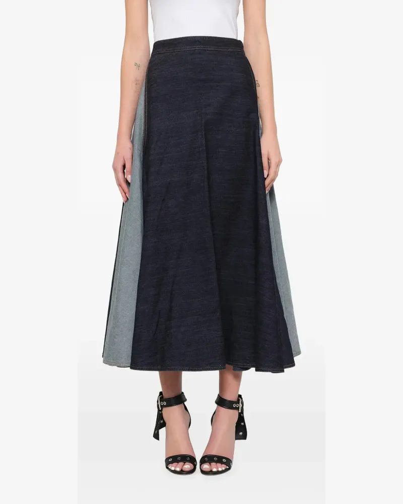 Lanvin Jeans-Midirock mit Einsätzen - Blau Blau