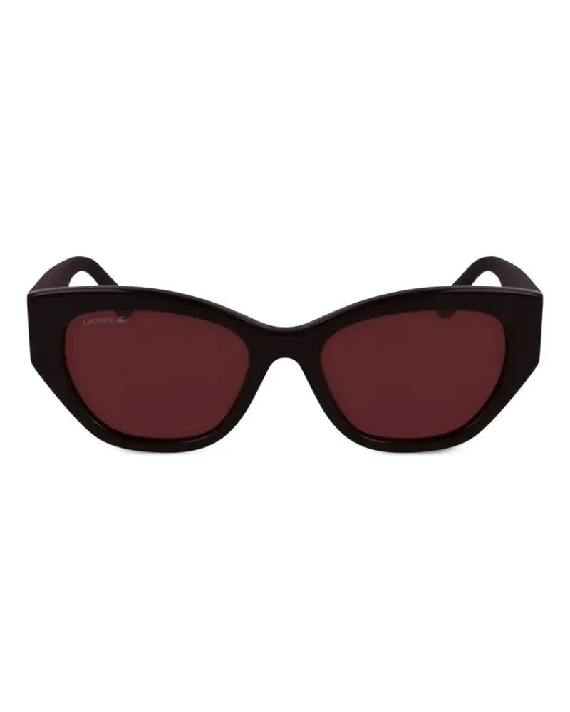 Lacoste Sonnenbrille mit Cat-Eye-Gestell - Rot Rot