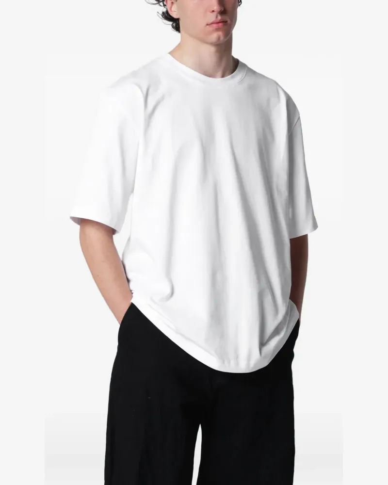 Studio Nicholson crew-neck cotton T-shirt - Weiß Weiß