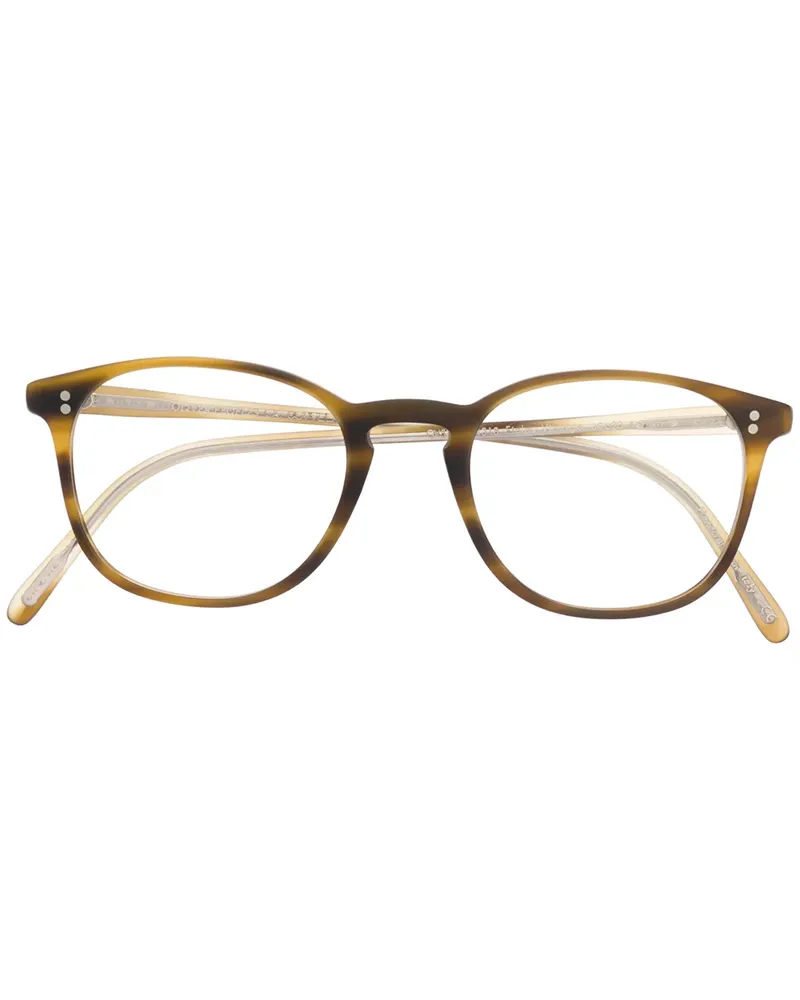 Oliver Peoples Runde Brille - Braun Braun
