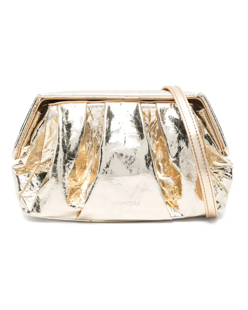 THEMOIRÈ Clutch im Metallic-Look mit Falten - Gold Gold