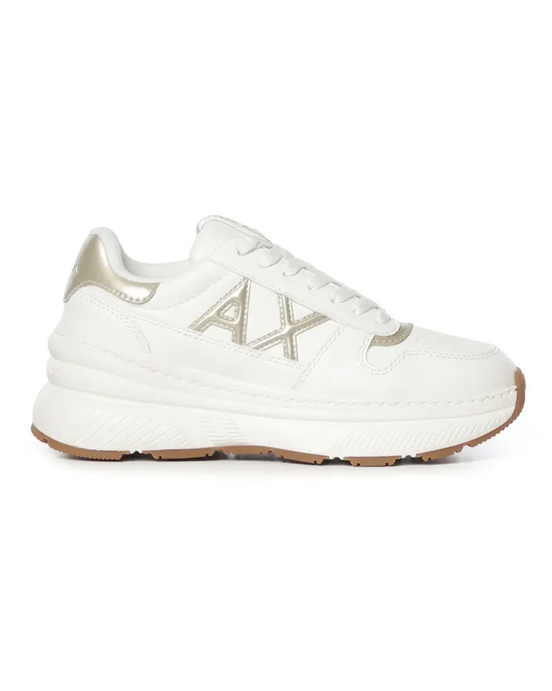 Armani Exchange Sneakers mit dicker Sohle - Weiß Weiß