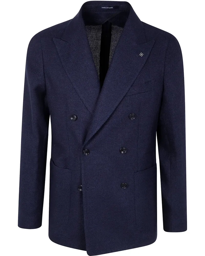 Tagliatore Doppelreihiges Sakko Blau