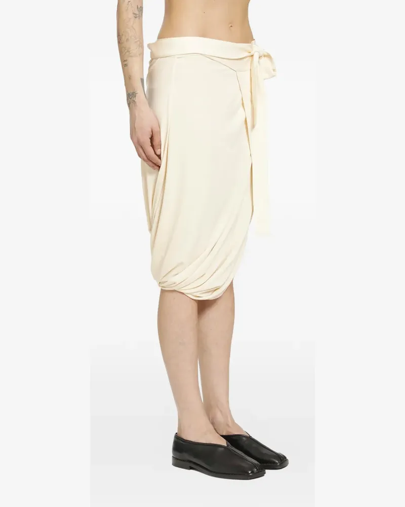 Christophe Lemaire wrap asymmetric skirt - Nude Nude
