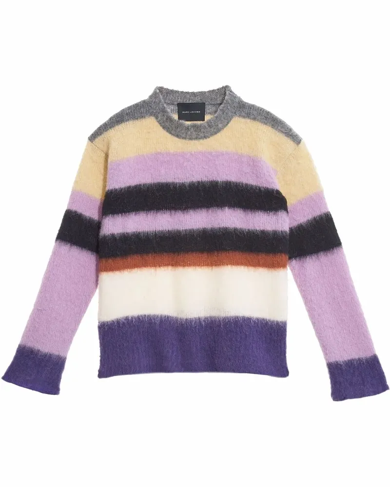 Marc Jacobs Flauschiger Pullover mit Streifen - Rosa Rosa