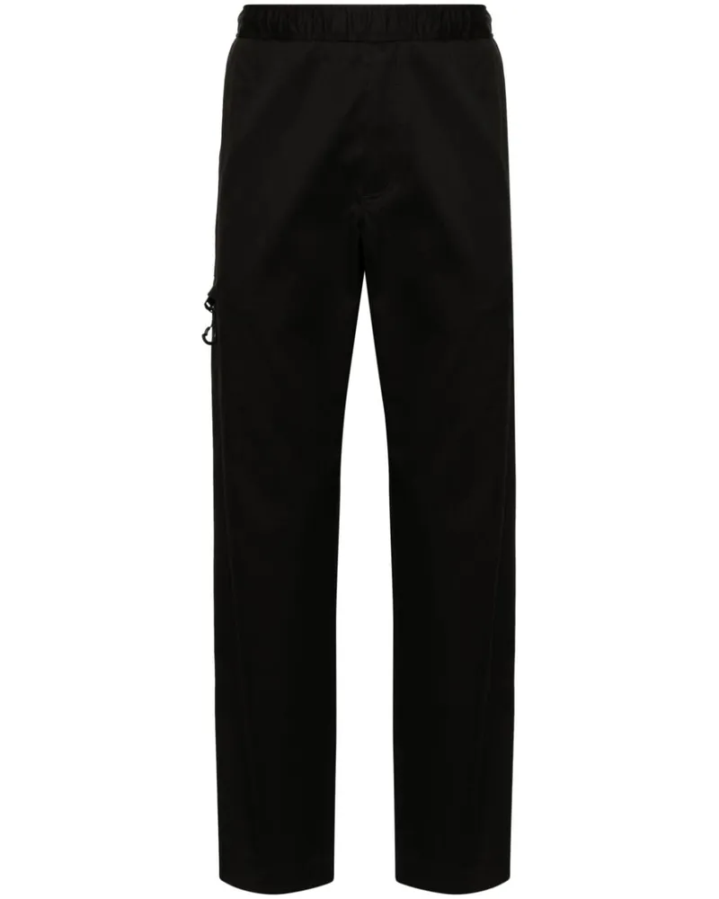 Moncler Hose mit Logo-Patch Schwarz