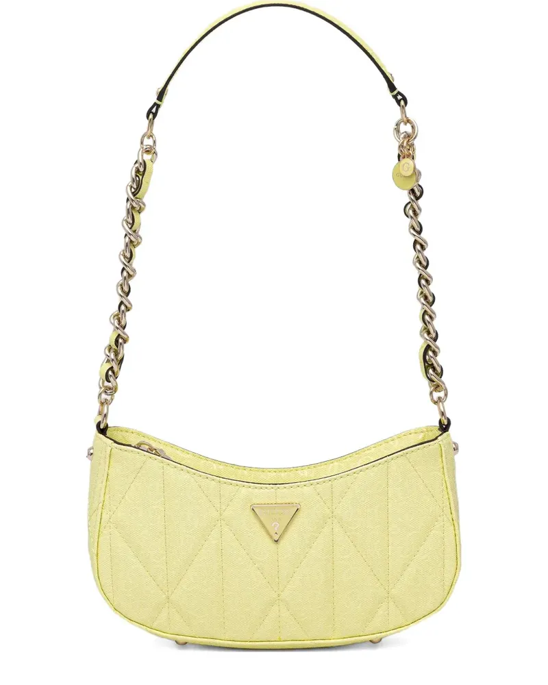 Guess Aldina 4G Schultertasche - Gelb Gelb