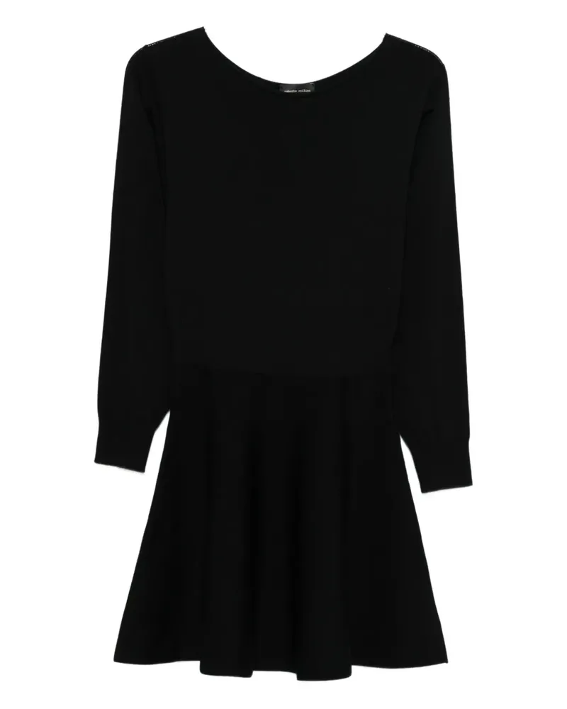Roberto Collina long-sleeved wool dress - Schwarz Schwarz