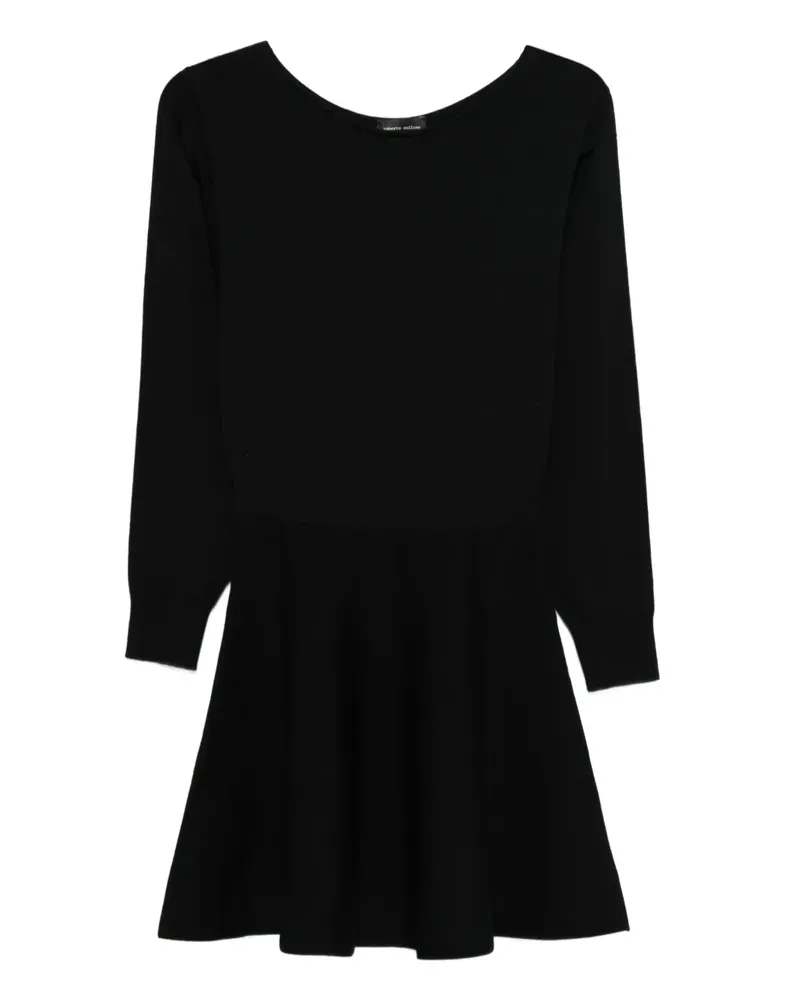 Roberto Collina Langärmeliges Kleid - Schwarz Schwarz