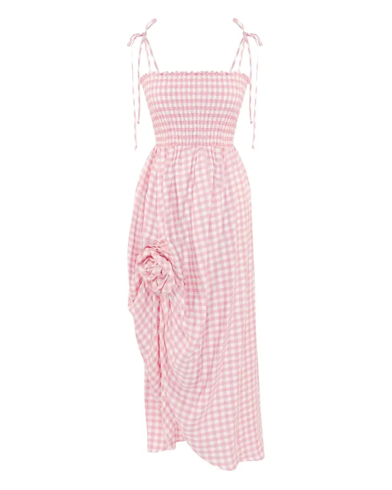 SLEEPER Atlanta Kleid mit Vichy-Karo - Rosa Rosa