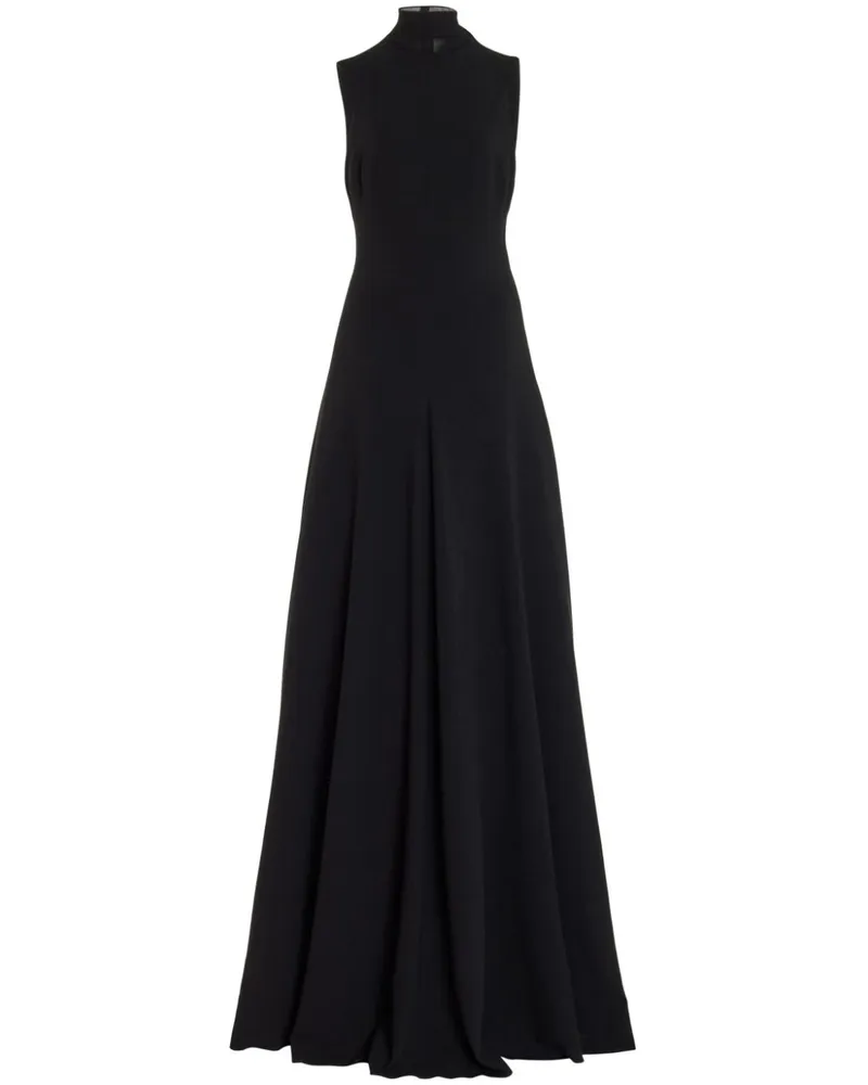 Brandon Maxwell Aurora Maxikleid - Schwarz Schwarz
