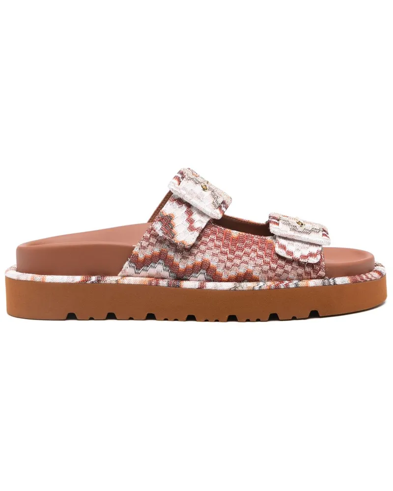 Missoni Sandalen mit Zickzackmuster - Nude Nude