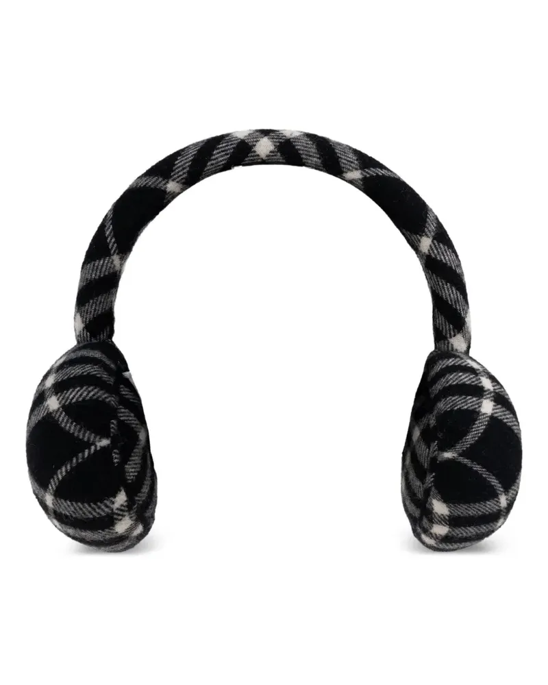 Burberry Karierte Calico Ohrenschützer - Schwarz Schwarz