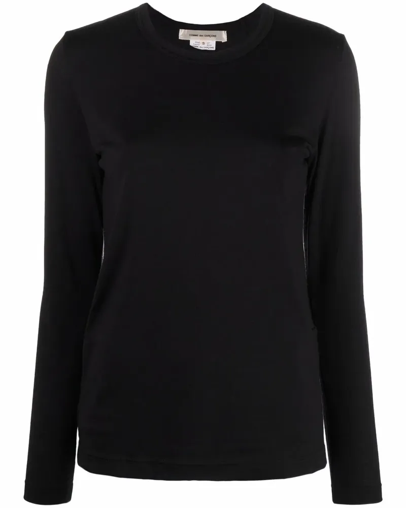 Comme des Garçons Pullover mit Einsatz - Schwarz Schwarz
