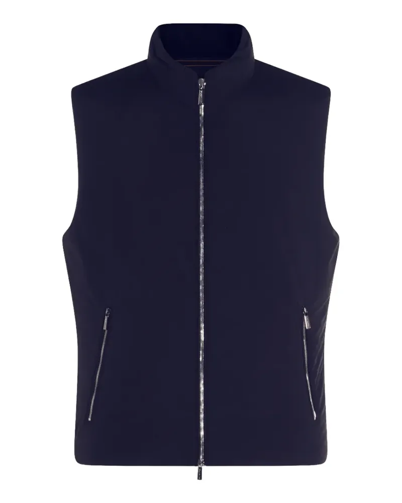 MOORER Uros-SKT padded zip-up gilet - Blau Blau