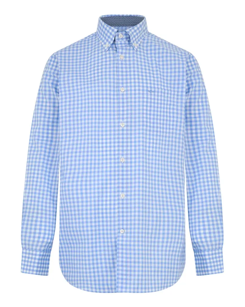 Paul & Shark gingham long-sleeve shirt - Blau Blau