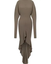 Philosophy Di Lorenzo Serafini Drapiertes Kleid im asymmetrischen Look Braun