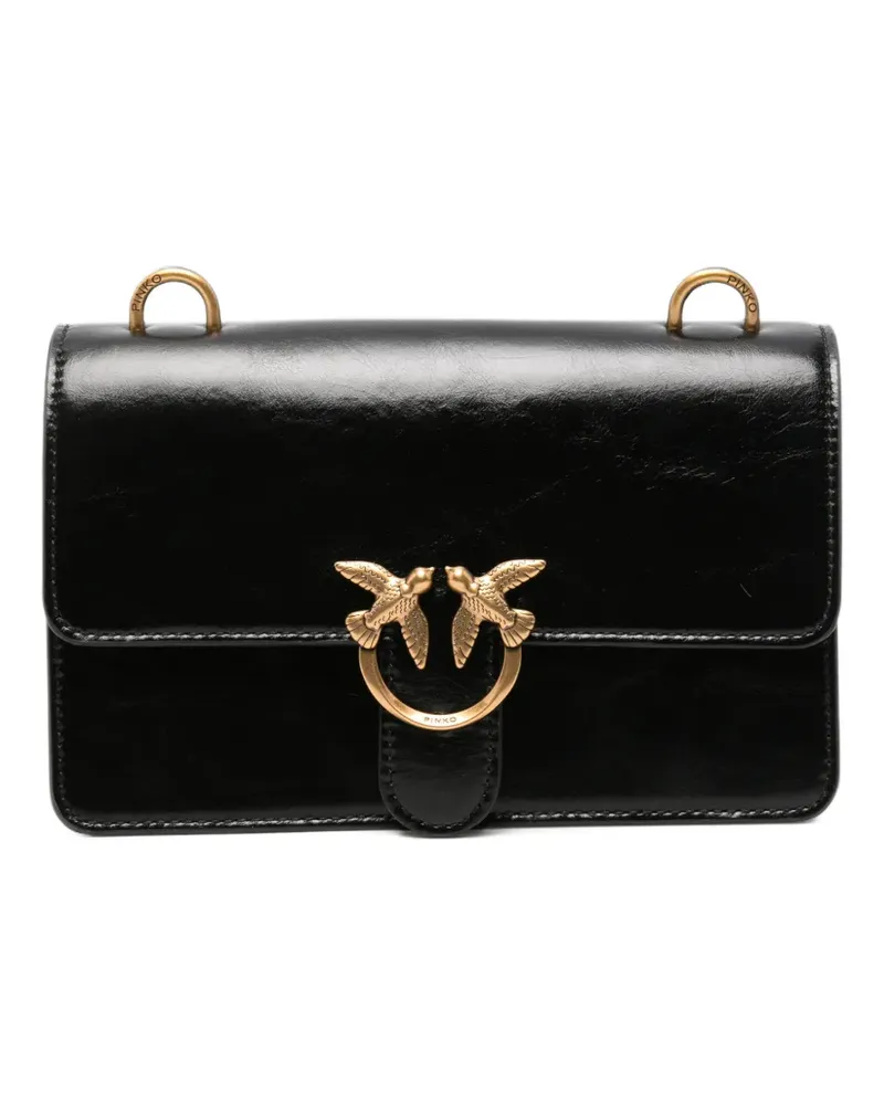 Pinko Mini Love One Schultertasche - Schwarz Schwarz