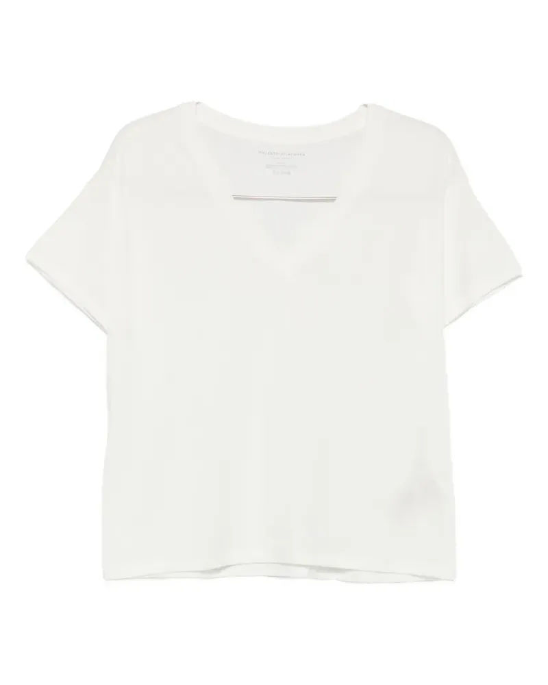 Majestic V-neck short-sleeve T-shirt - Nude Nude