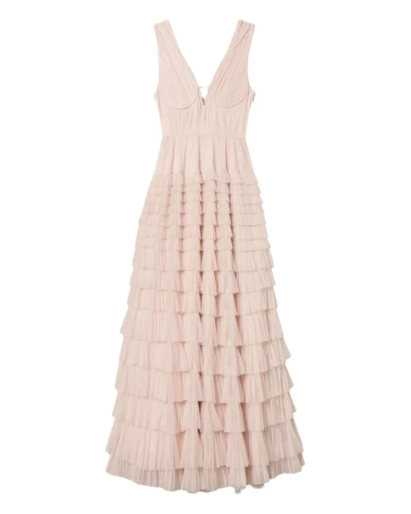 Twin-Set Gestuftes Abendkleid - Rosa Rosa