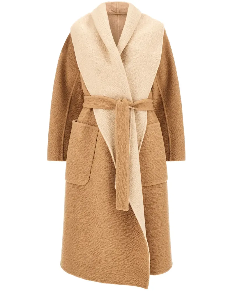Max Mara Wendbarer Wollmantel - Nude Nude