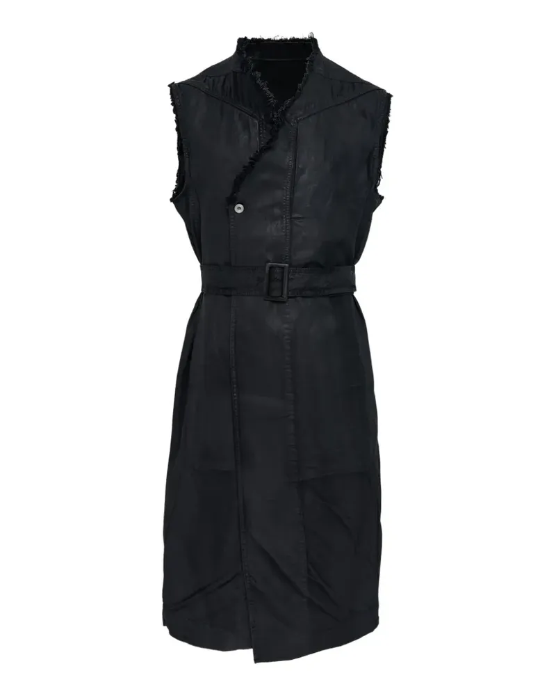 Rick Owens Ärmelloser Mantel - Schwarz Schwarz