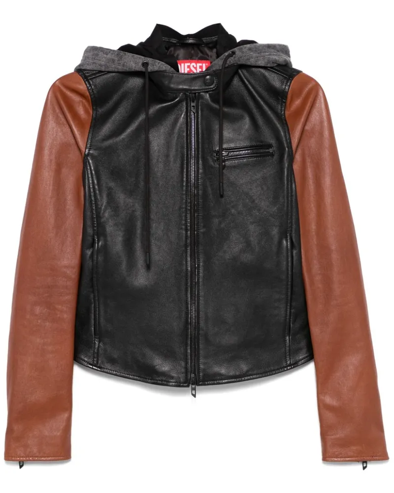 Diesel L-Ouder Jacke - Schwarz Schwarz
