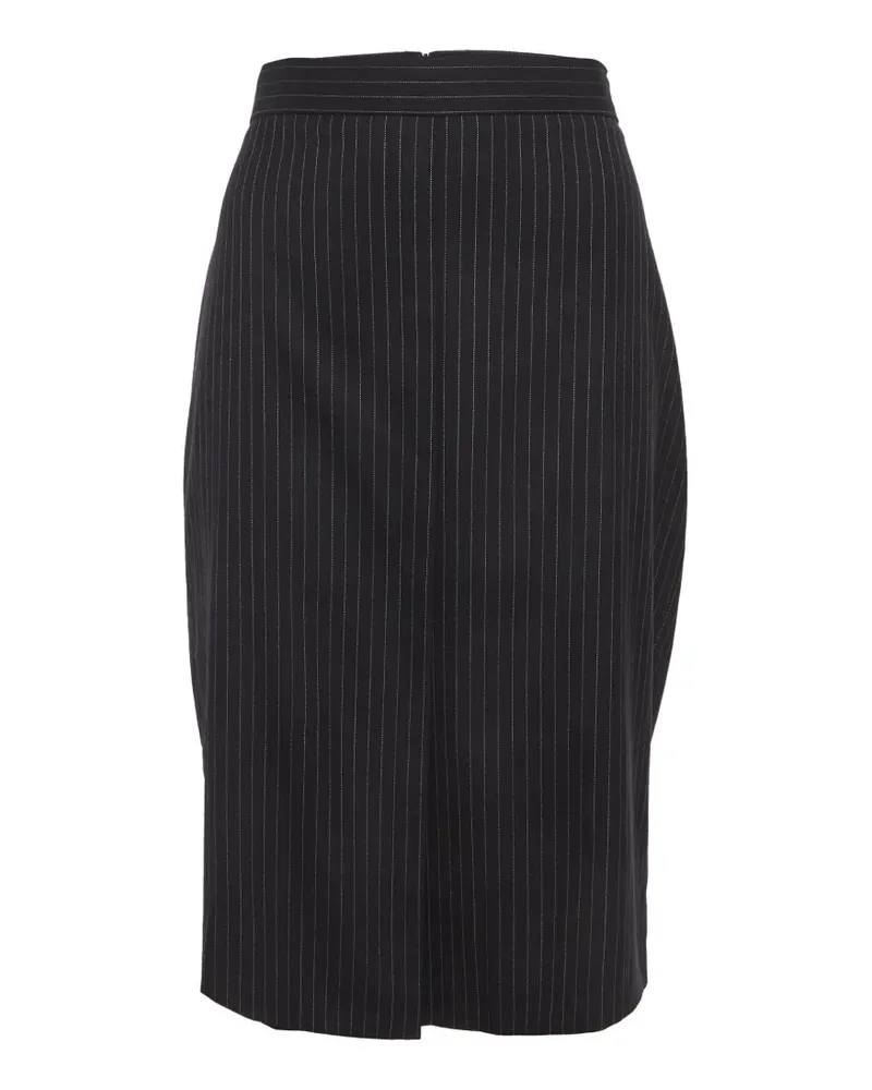 Max Mara Rock mit Nadelstreifen - Schwarz Schwarz