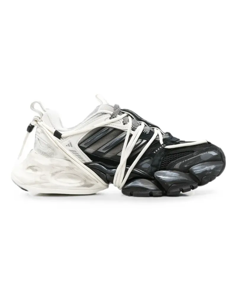 adidas panelled lace-up sneakers - Schwarz Schwarz