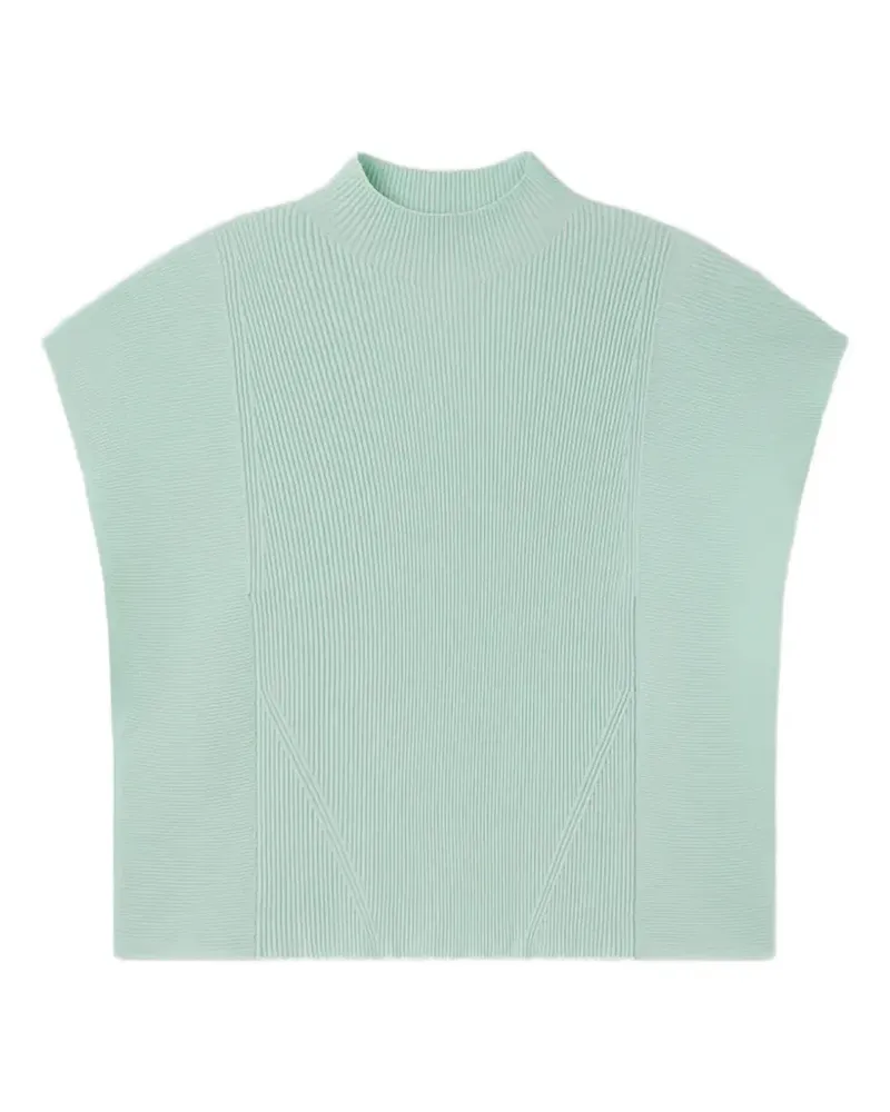 CFCL Portrait ribbed mock-neck top - Grün Grün