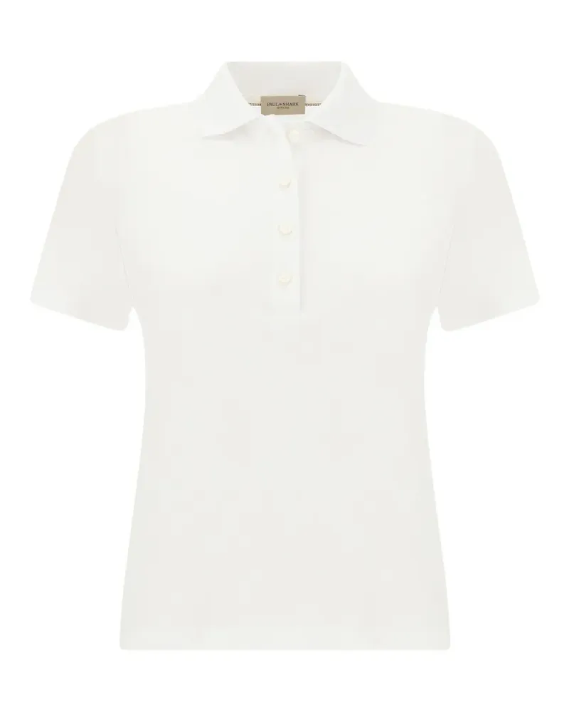 Paul & Shark Supima® short-sleeve polo shirt - Weiß Weiß