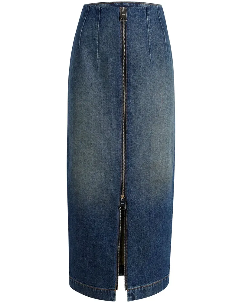 KHAITE The Ruly Jeansrock - Blau Blau