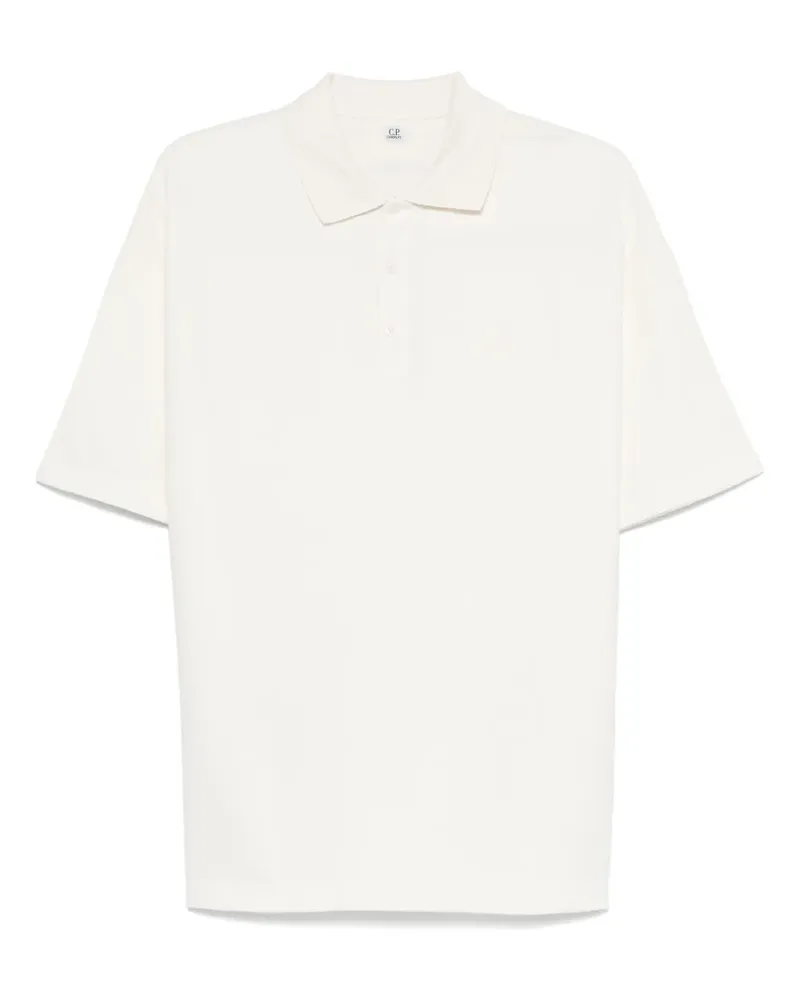 C.P. Company Poloshirt mit Mikro-Jacquardmuster - Nude Nude