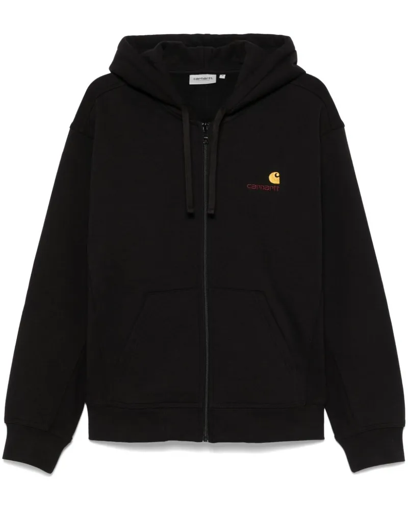 Carhartt WIP American Script Hoodie - Schwarz Schwarz