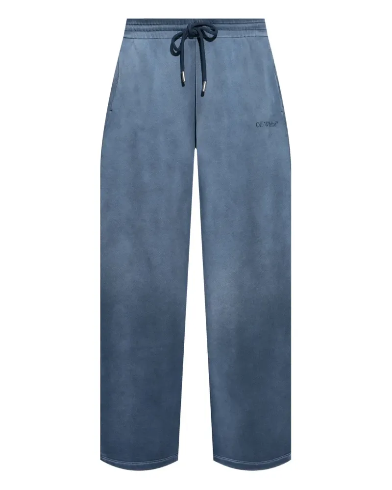 OFF-WHITE drawstring track pants - Blau Blau