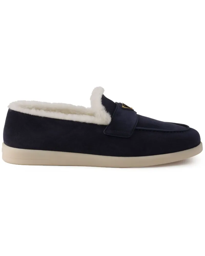Prada Loafer aus Wildleder - Blau Blau