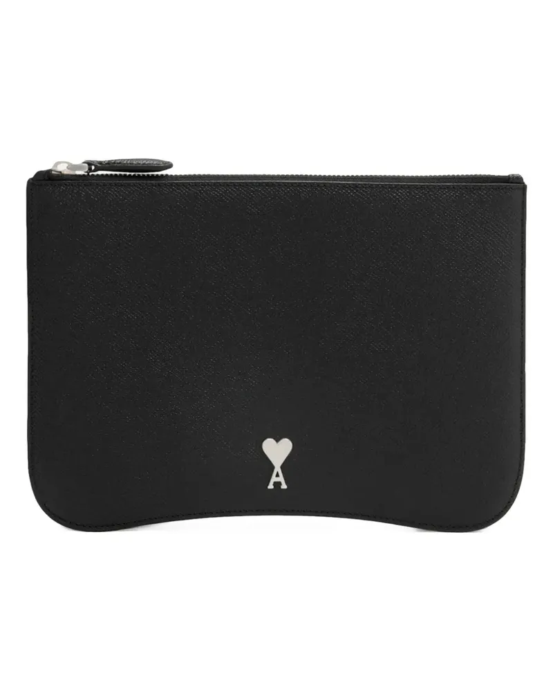 AMI Paris Paris Paris Clutch - Schwarz Schwarz