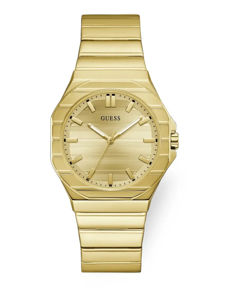 Guess Jaq goldfarbene Analoguhr 38mm Gold