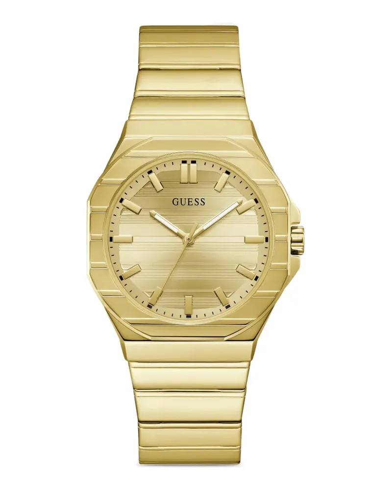 Guess Jaq goldfarbene Analoguhr 38mm Gold