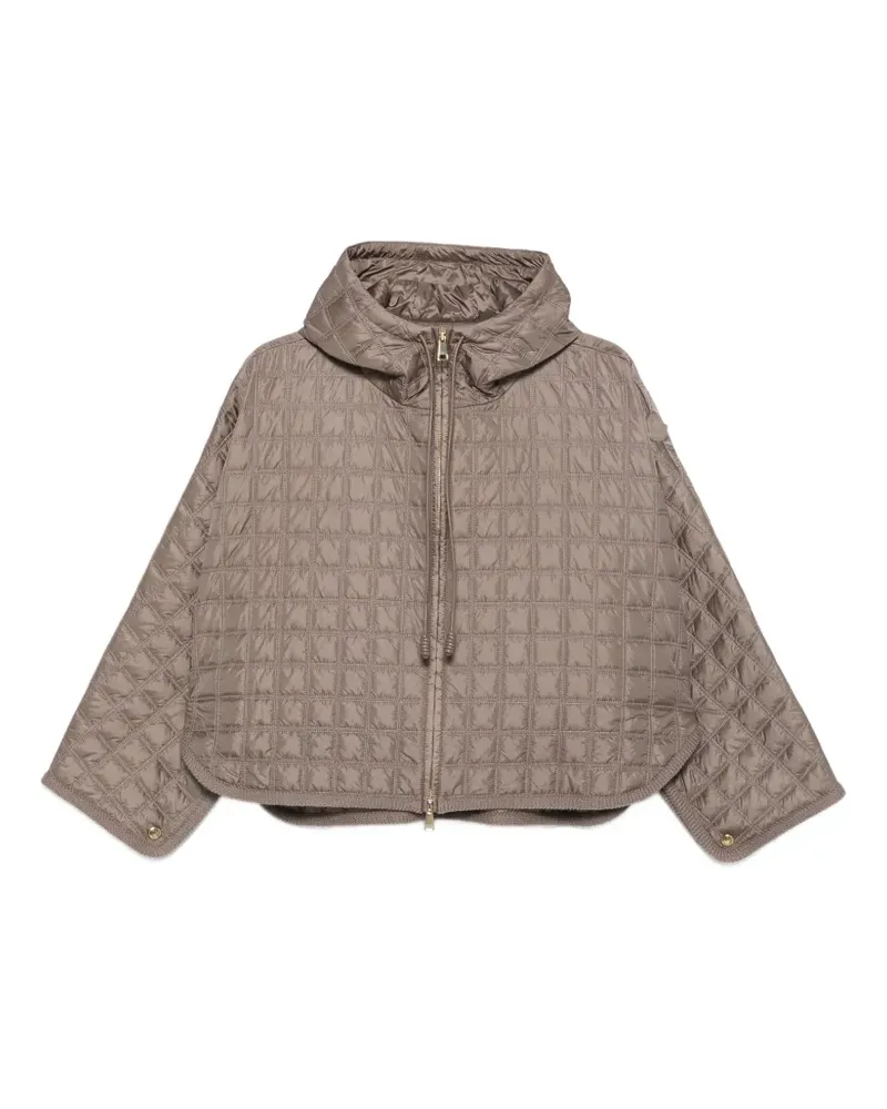 Moncler Gestepptes Cape mit Kapuze - Braun Braun