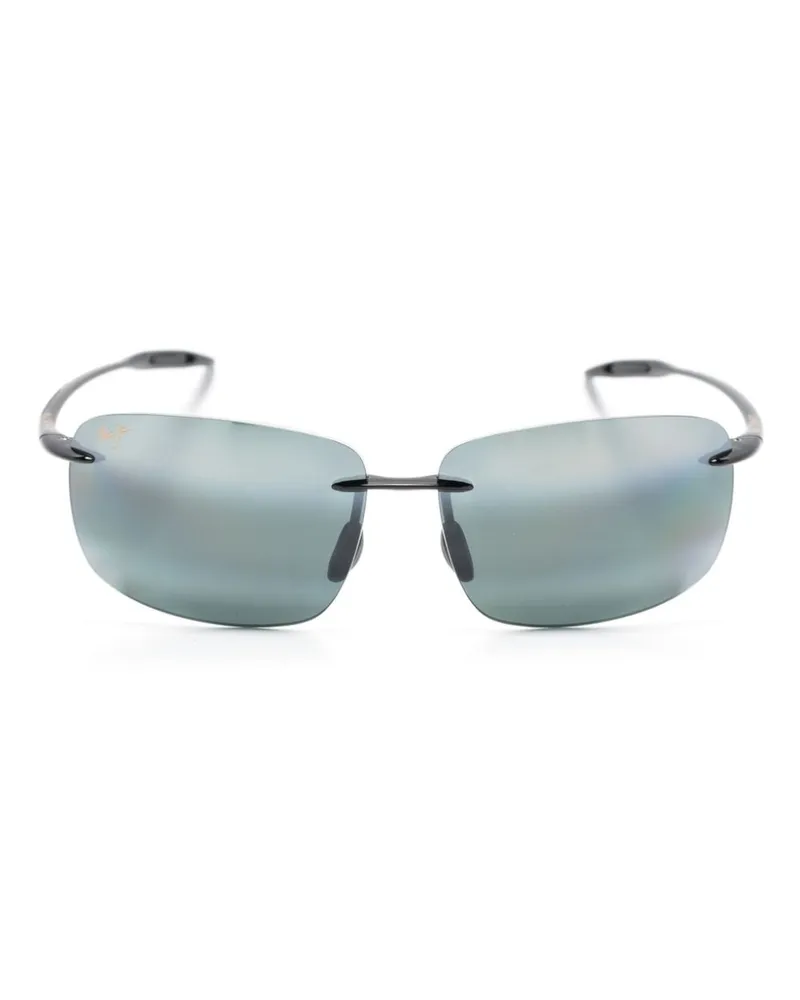 Maui Jim Eckige Breakwall Sonnenbrille - Schwarz Schwarz