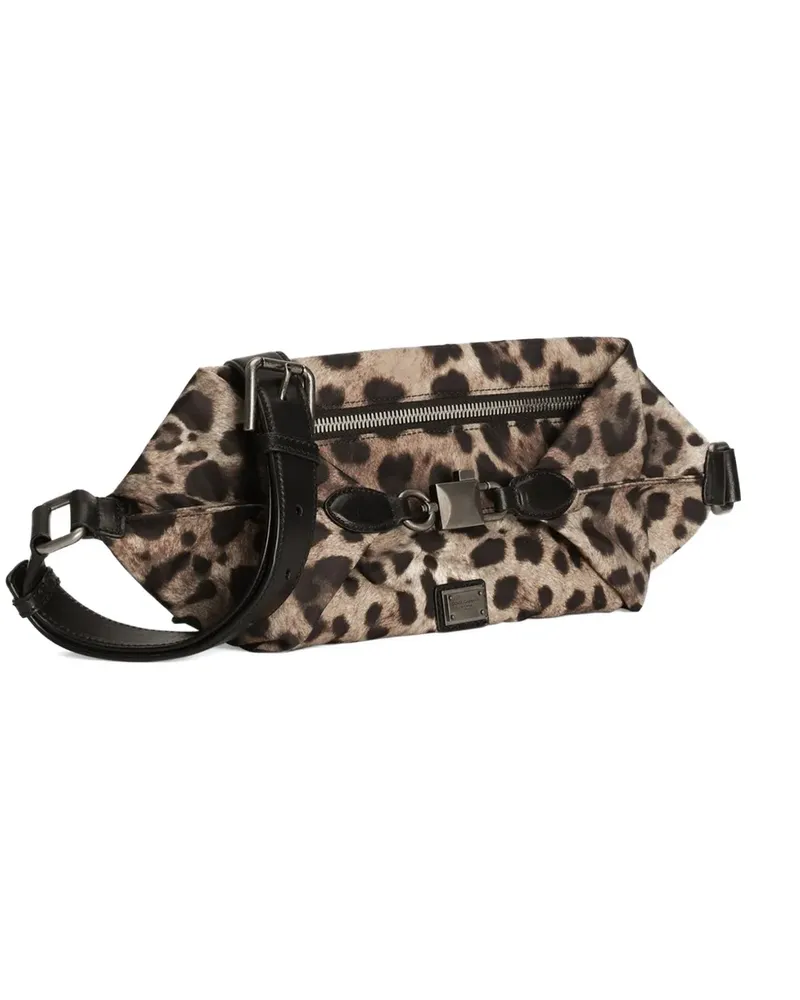 Dolce & Gabbana Gürteltasche mit Leoparden-Print - Nude Nude