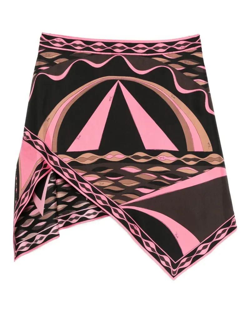 Emilio Pucci dune-print silk scarf skirt - Schwarz Schwarz