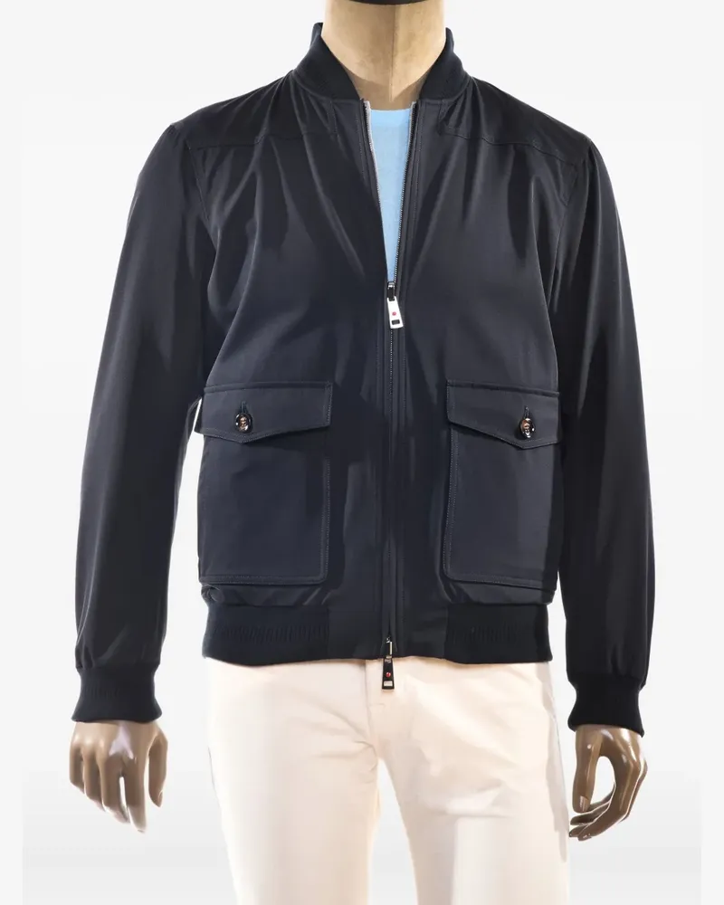 Kiton Wendbare Penna Jacke - Blau Blau