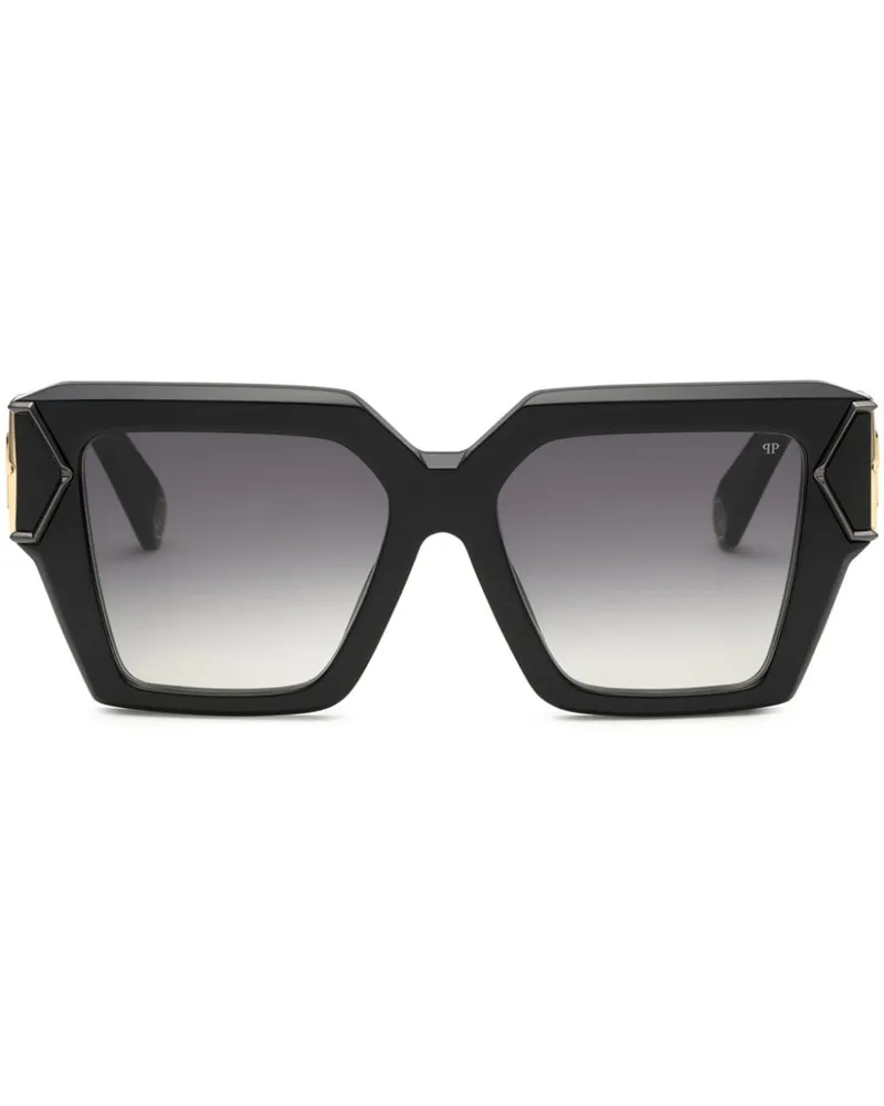 Philipp Plein Plein Hera Oversized-Sonnenbrille - Schwarz Schwarz