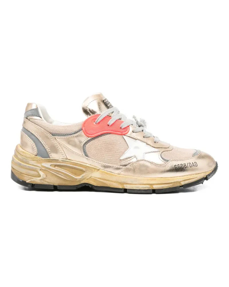 Golden Goose Dad-Star lace-up sneakers Gold