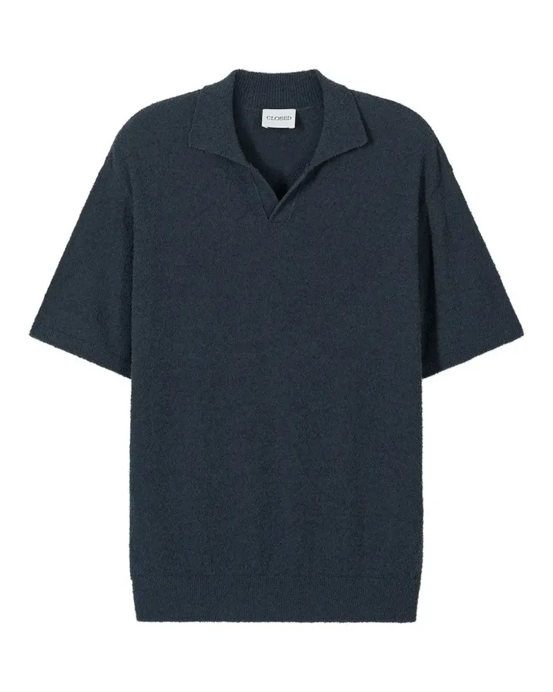 Closed short-sleeved T-shirt - Schwarz Schwarz