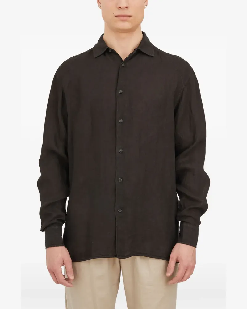 Paolo Pecora Milano buttoned shirt - Schwarz Schwarz
