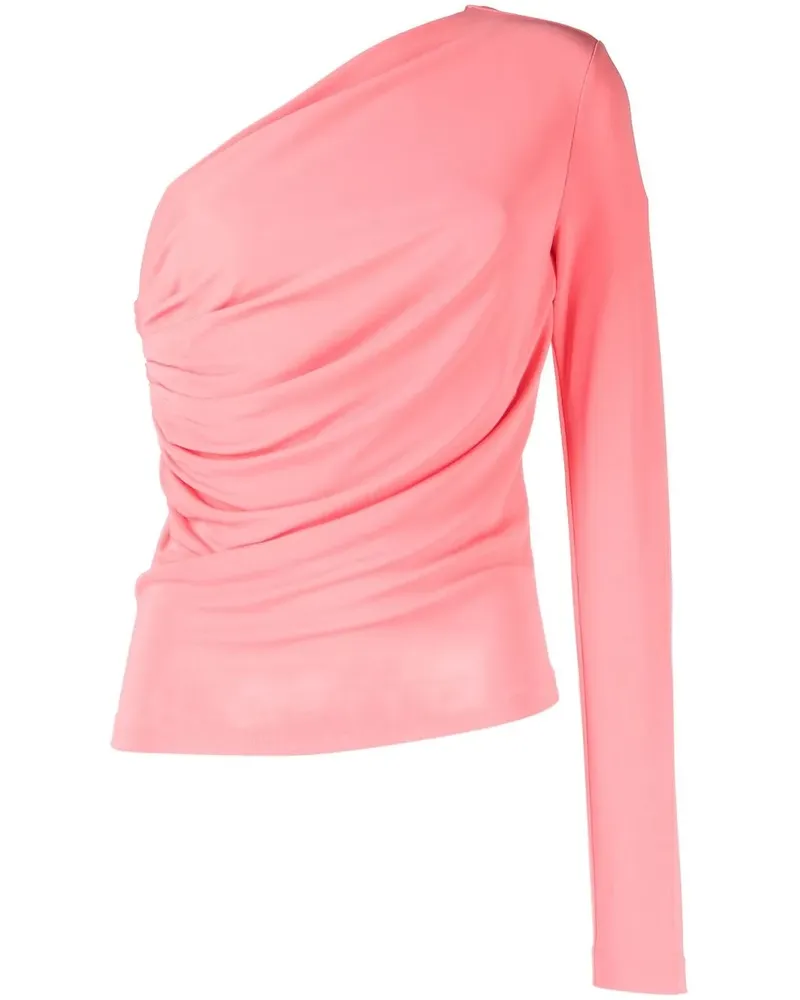Dsquared2 Asymmetrisches Langarmshirt - Rosa Rosa